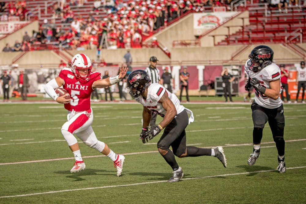 Junior quarterback Brett Gabbert finished sixth all-time among Miami University passers in both passing yards and touchdowns