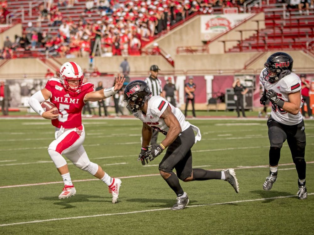 Junior quarterback Brett Gabbert finished sixth all-time among Miami University passers in both passing yards and touchdowns