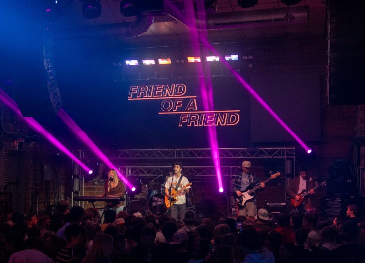 Friends of friends came together to make music at Miami University.