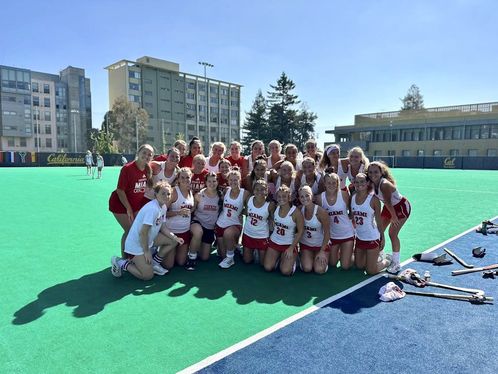 Miami field hockey won both games in California, emerging victorious from a season-opening trip of more than 2000 miles. ﻿