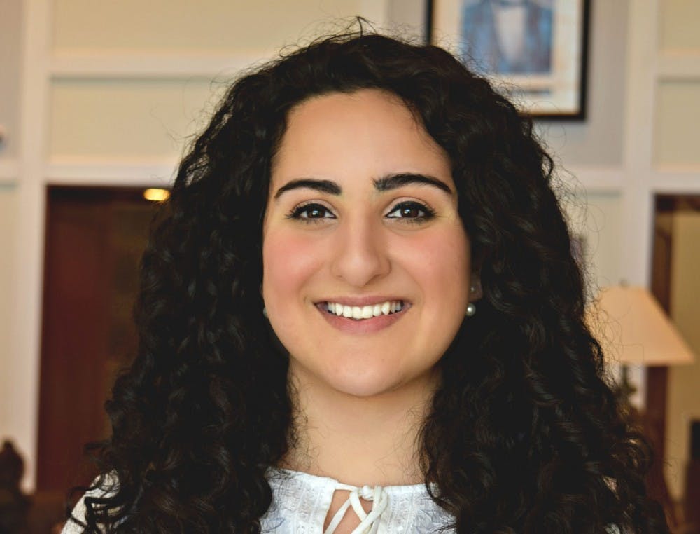 Junior Sara Al-Zubi poses in Armstrong.