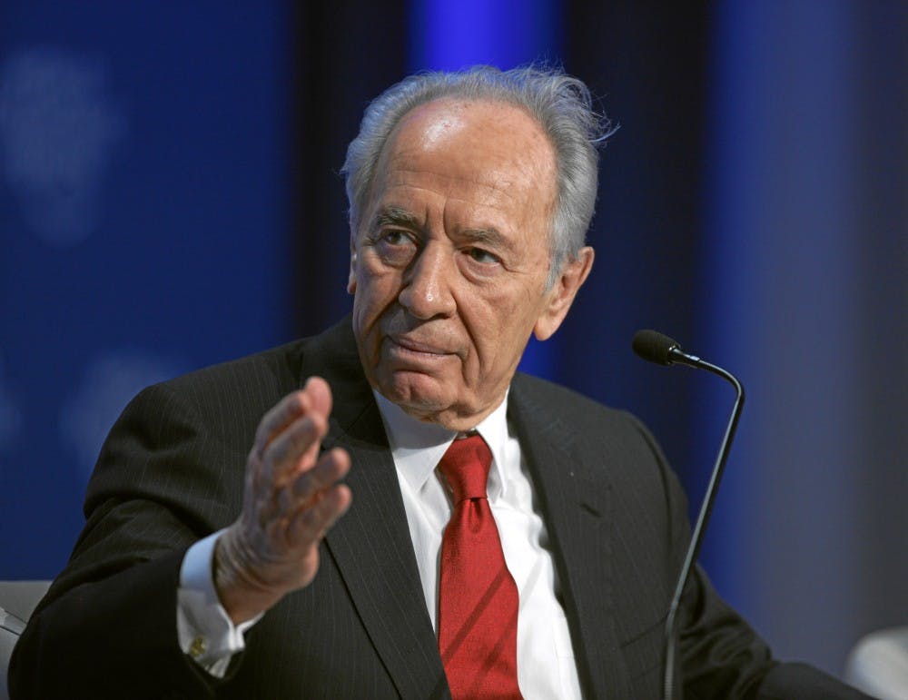 DAVOS-KLOSTERS/SWITZERLAND, 29JAN09 - Shimon Peres, President of Israel during the session 'Gaza: The Case for Middle East Peace' at the Annual Meeting 2009 of the World Economic Forum in Davos, Switzerland, January 29, 2009.

Copyright by World Economic Forum
swiss-image.ch/Photo by Sebastian Derungs