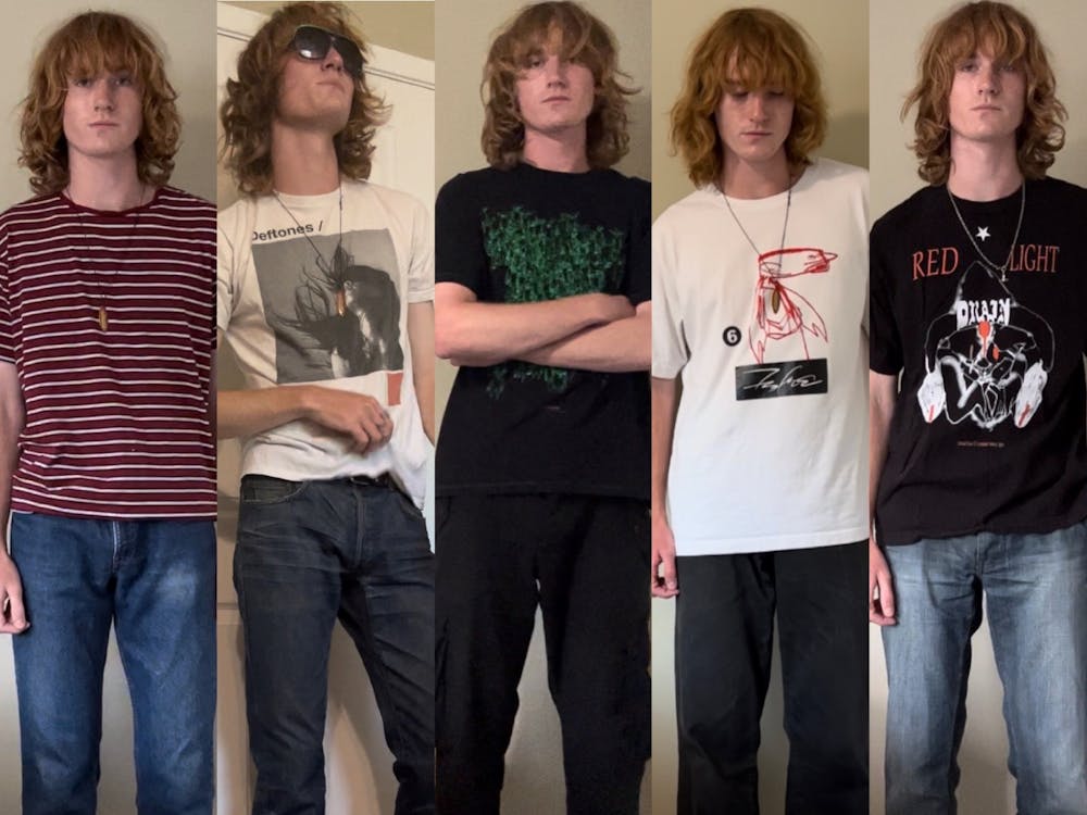 Sampson lays out his different outfits for each day of the week, style based on his mood.