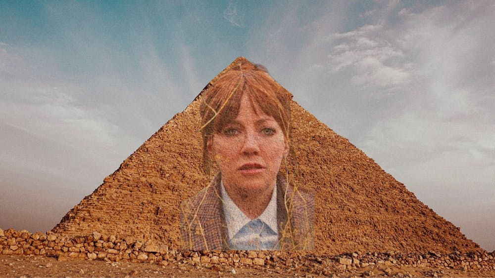 In "Cunk on Earth," Philomena Cunk wonders whether the pyramids were designed to stop homeless people from sleeping on them.