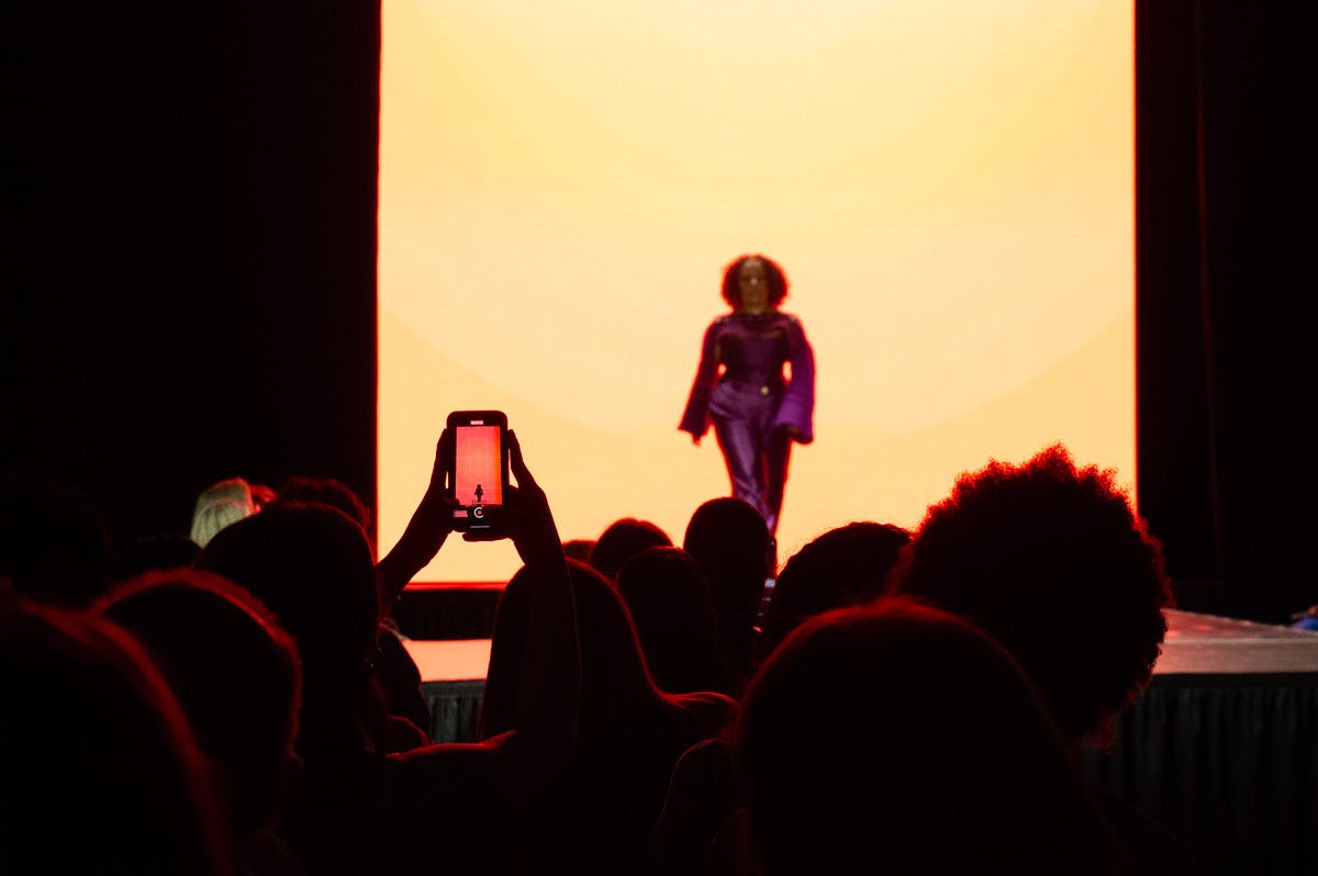 Guests recorded segments of the fashion show during Cami Keaty’s “Afterglow.”