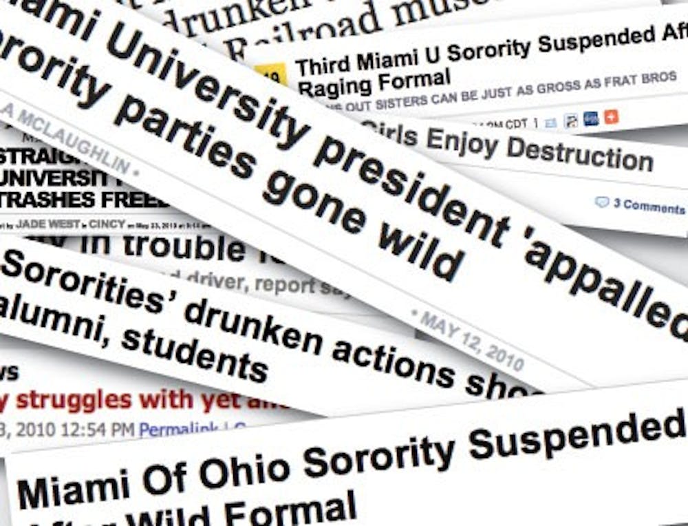 Headlines across the country drew attention to the Miami Greek community and sorority spring formals.
