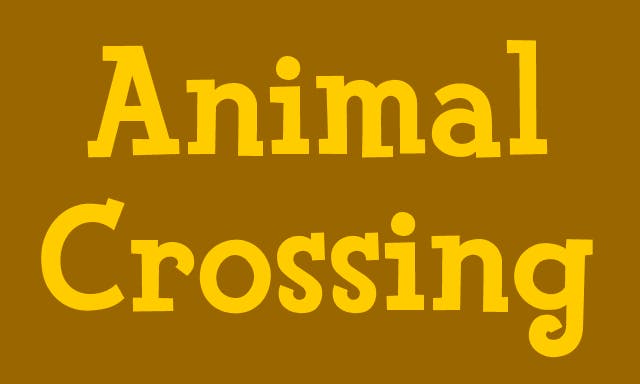 animal crossing text font