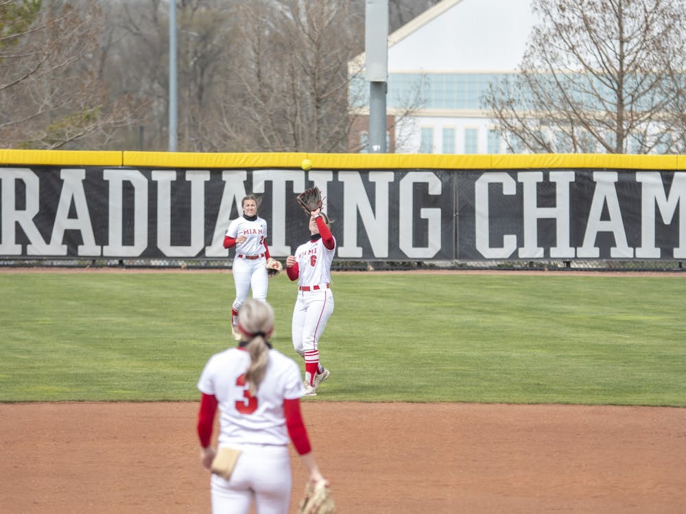 Junior shortstop Adriana Barlow settles under a fly ball during a March 31 doubleheader vs. Eastern Kentucky.