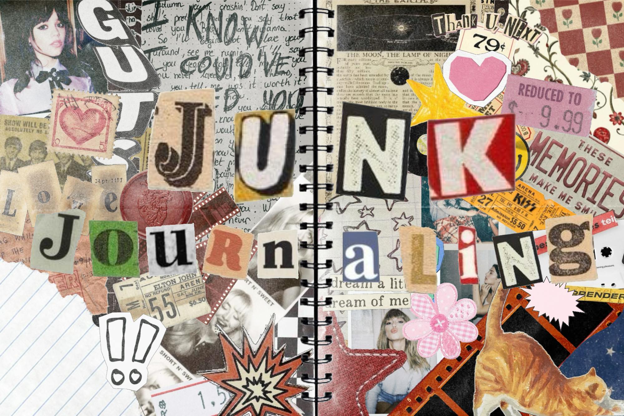 Josie Zimmerman, a TMS staff writer, has recently taken on the hobby of junk journaling.