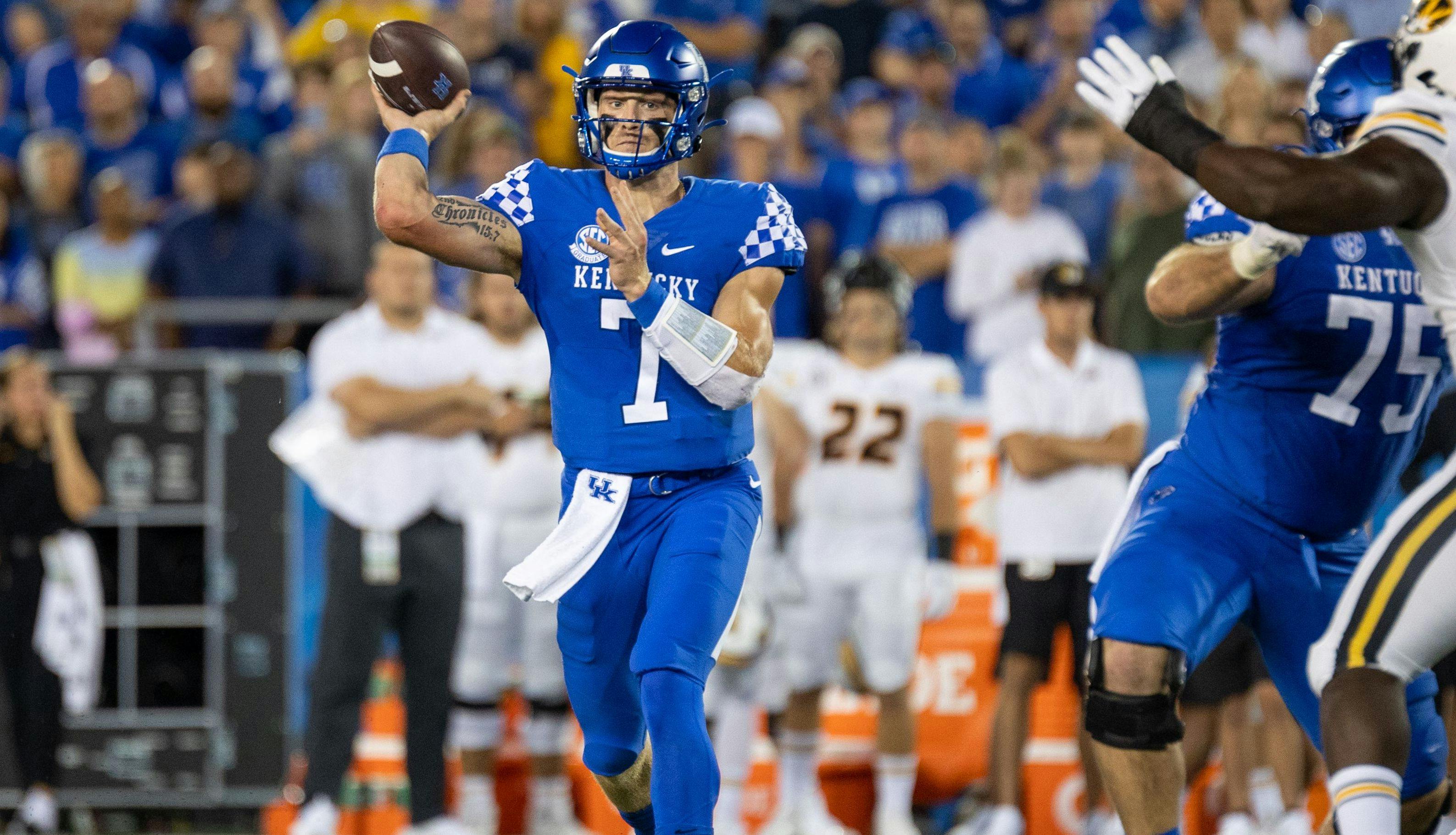 Kentucky senior quarterback Will Levis exploded for over 2800 passing yards and 24 touchdowns in 2022