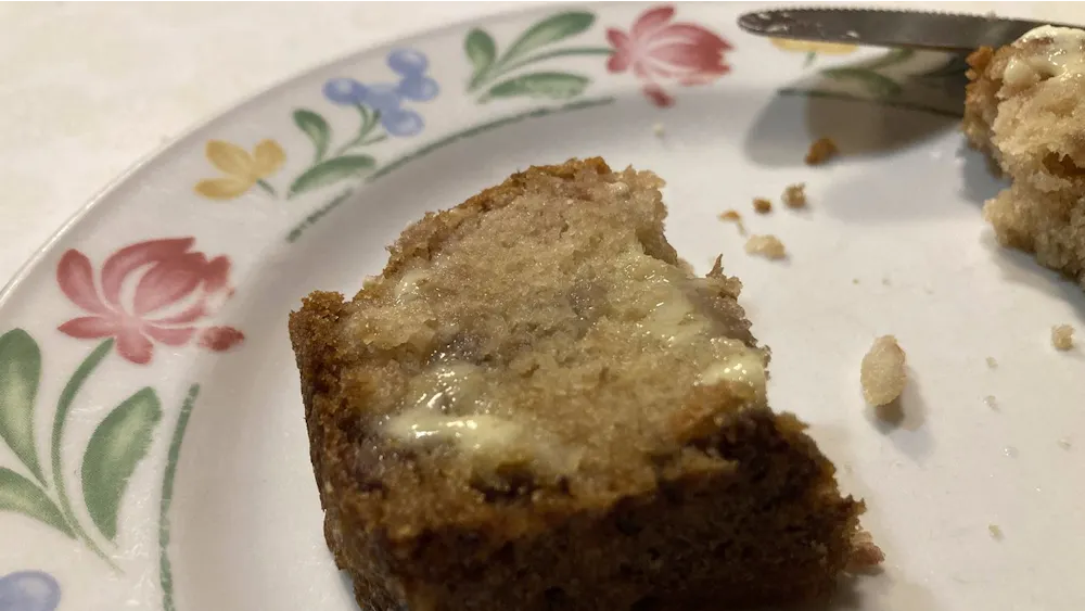 Pawpaw bread, shown above buttered and fresh out of the oven, is a traditional Myaamia recipe.