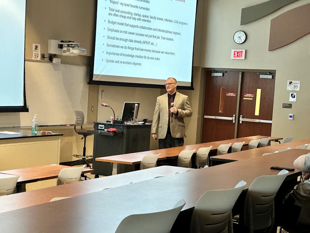 During the final open forum, Hemmer talks about why he would make a good College of Arts and Science dean.