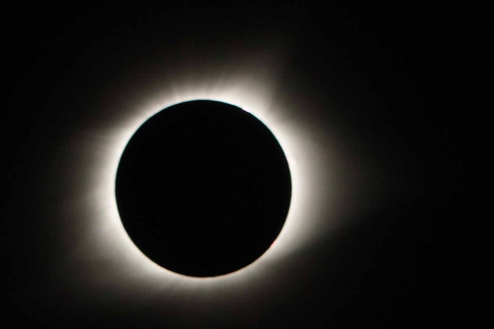 The 2017 eclipse in totality captured with a special camera lens.