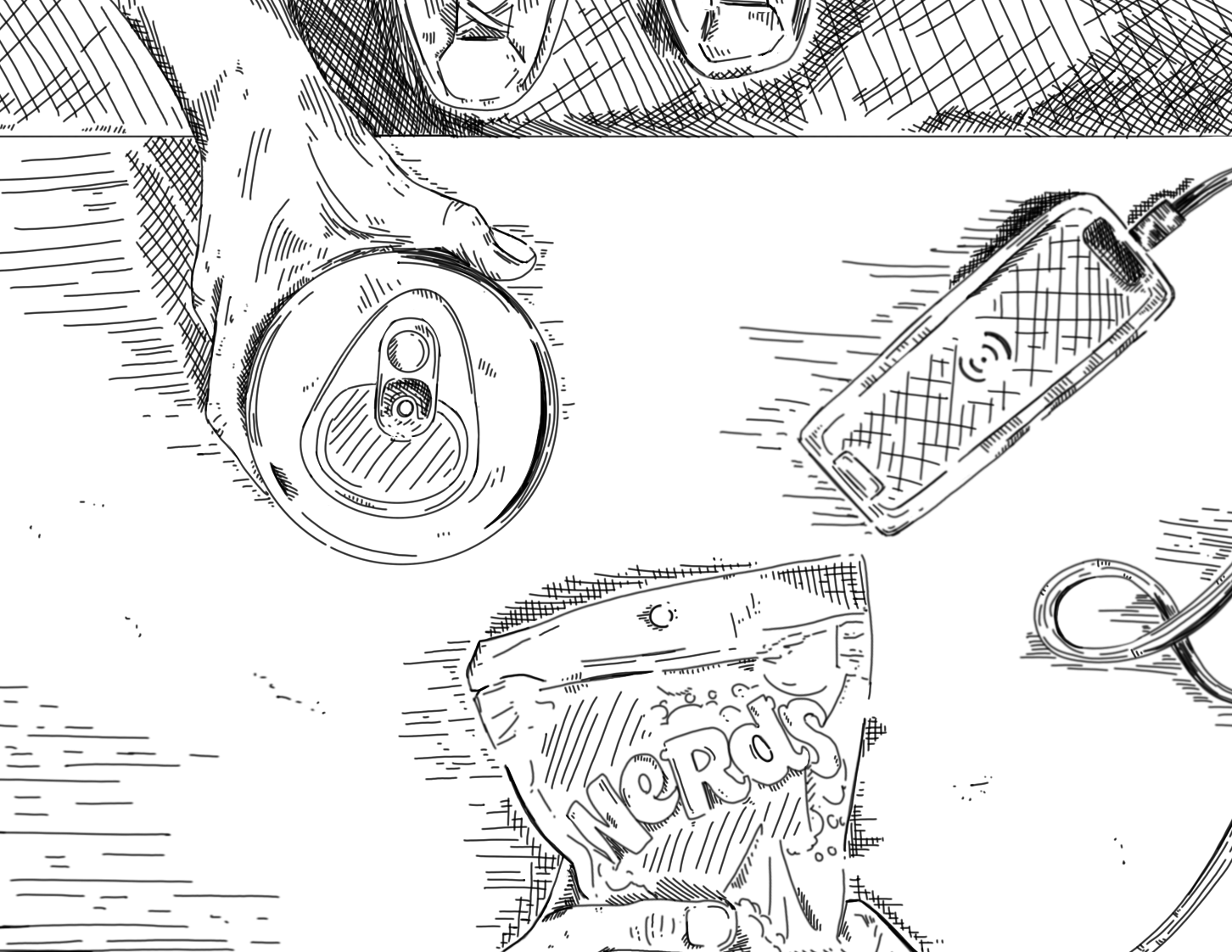 Some students will buy weird combinations of snacks at Emporium, like Nerds candy and a coffee.