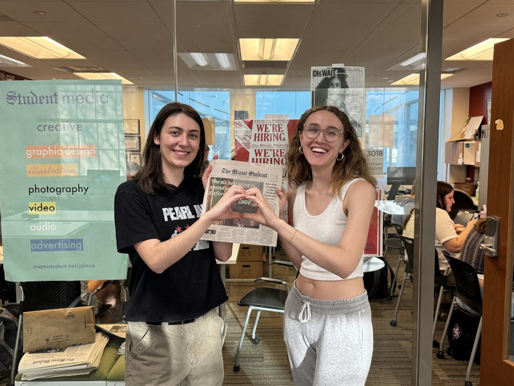 <p>During their time at The Miami Student, Reagan Rude and Alice Momany ran the Campus and Community section together. Like clockwork.</p>