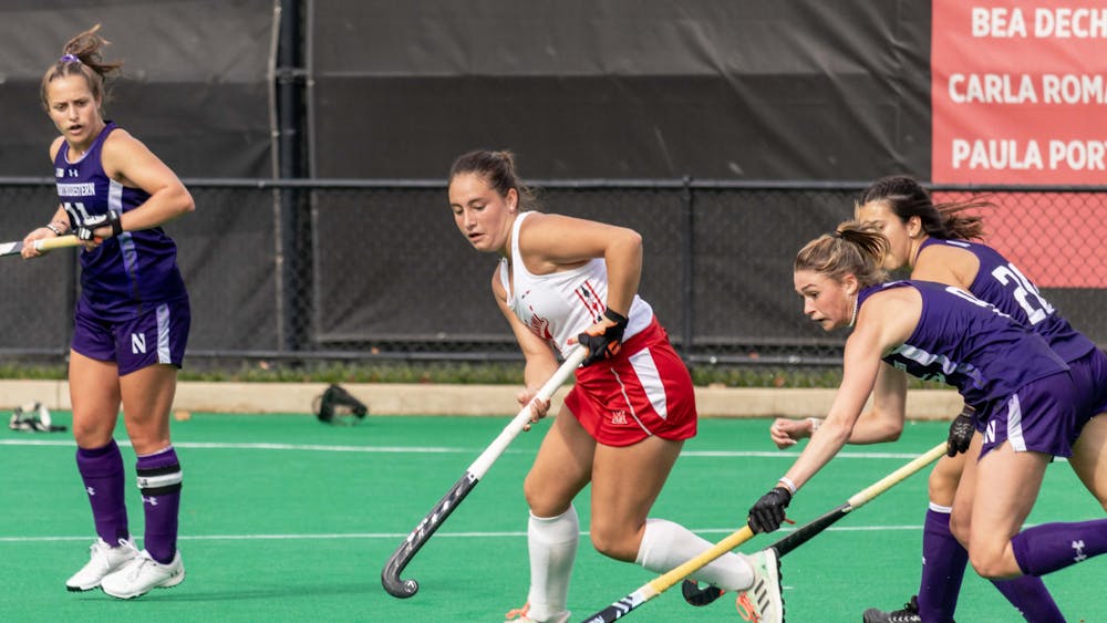 Despite playing a shortened season in 2020 due to COVID-19, senior Claudia Negrete Garcia is top five all time for Miami University field hockey in goals and points.