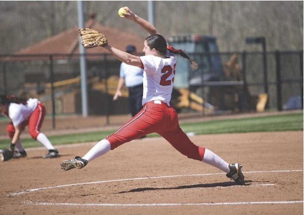 Sophomore Jessica Simpson pitches a shutout against Ball State.