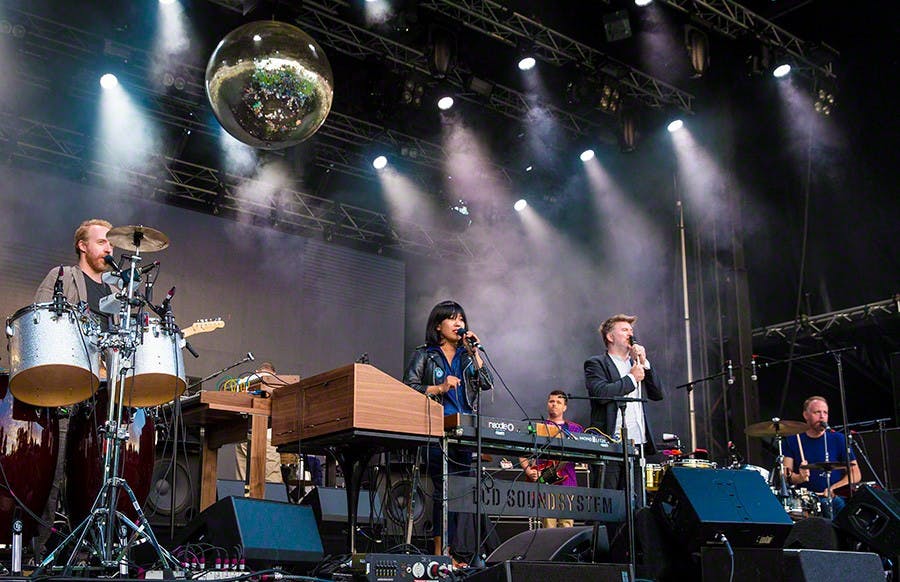 LCD Soundsystem performs at Q25 Jubileumsfesten in Kristiansand on 28. June 2016.  

Lineup:
James Murphy (vocal)
Nancy Whang (keyboard)
and more..