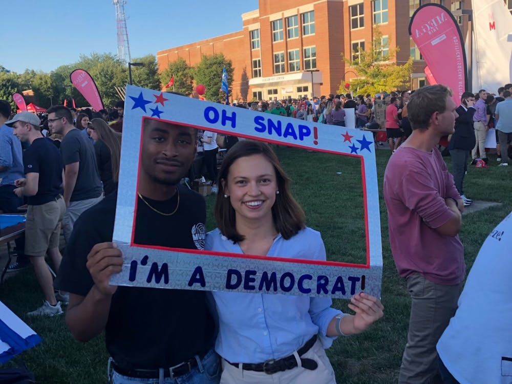 Tatum Moleski and Nathanial Ike at the fall 2019 Mega Fair.