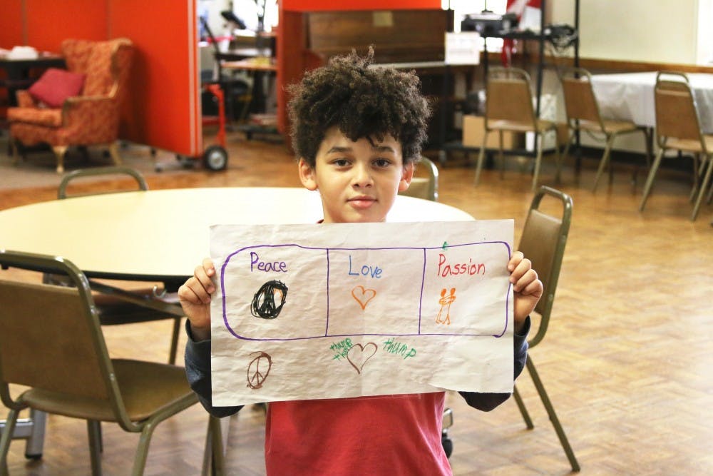 Noel at the Not In Our Town meeting. 