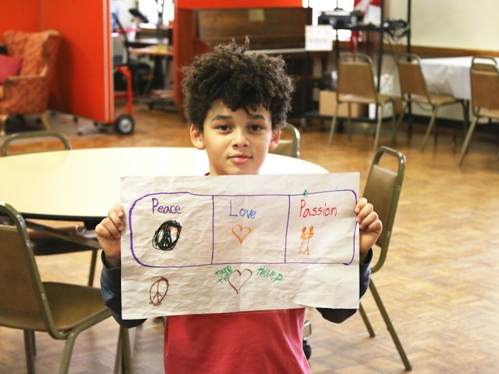 Noel at the Not In Our Town meeting.