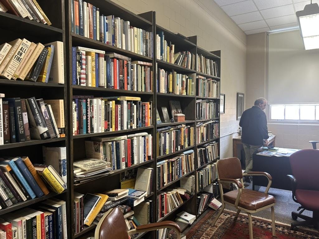 Steven Conn’s office space in Upham Hall.