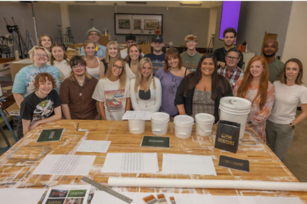 ART 320, a mural class for majors and non-majors, had its first class in the fall of 2024.