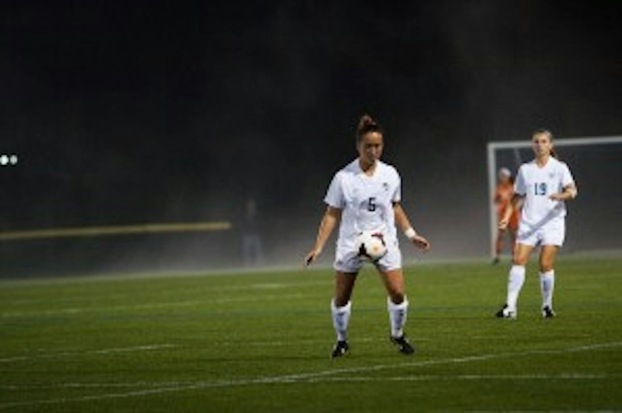 Josh Sullivan/staff Lilly Radack (5) possess the ball as UNH defeats Bryant 1-0.