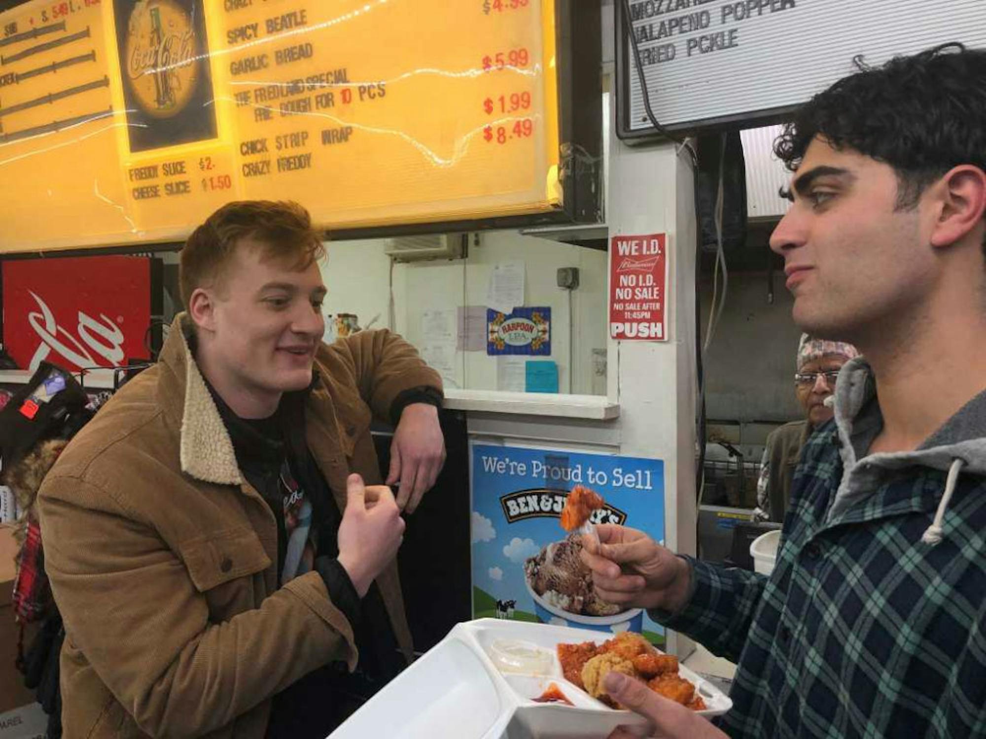 Eating-the-Freddy-Specail