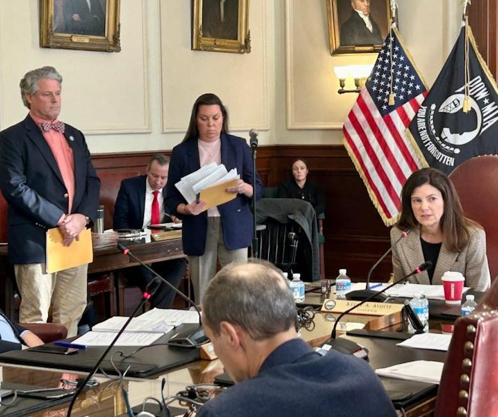 Sarah Stewart and Kelly Ayotte, ICE (Concord Monitor)