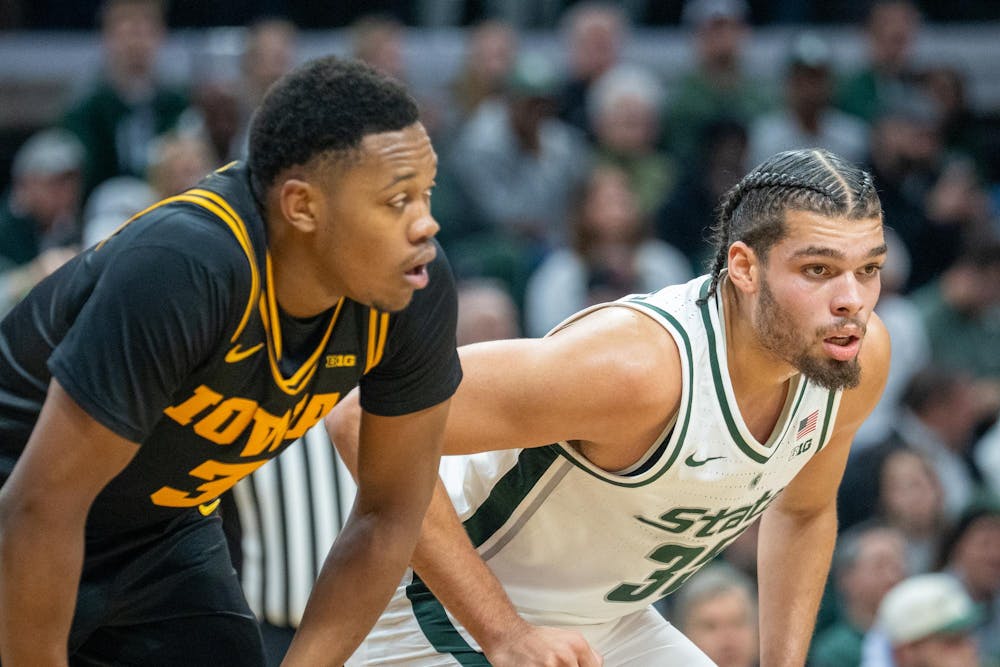 <p>Freshman forward Jesse McCulloch (35) prepares for a free throw during the matchup against the University of Iowa at the Breslin Center on Dec. 2, 2025.</p>