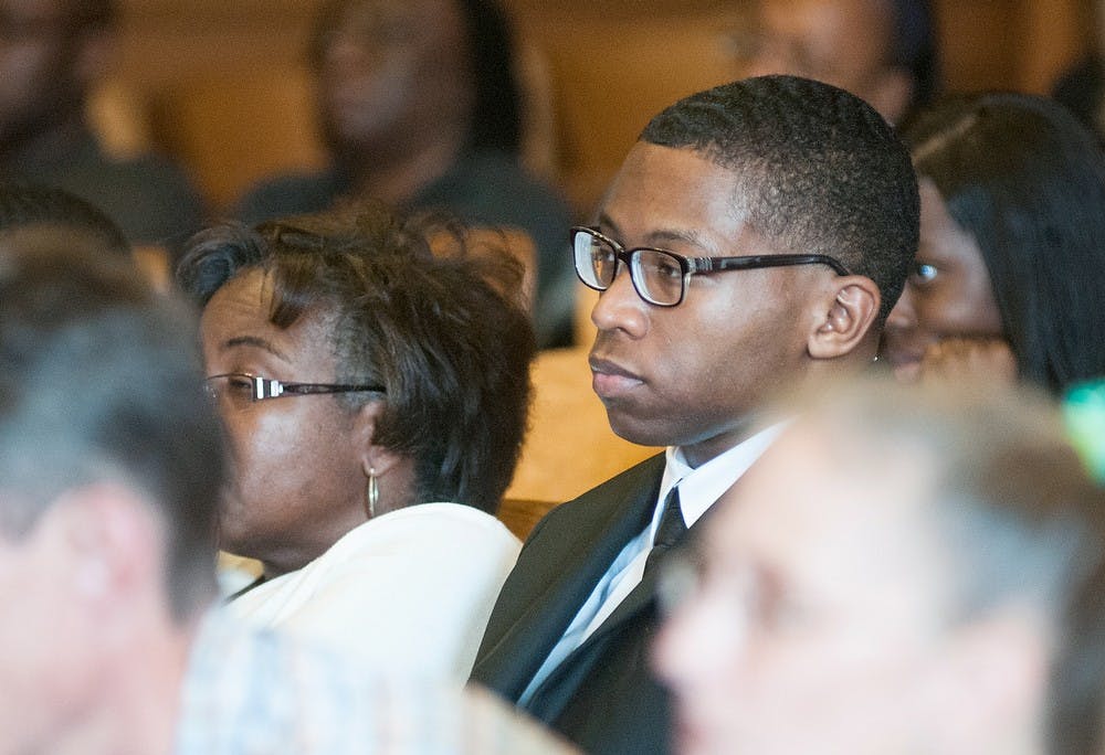 	<p>Detroit resident Dishon Tyran Ambrose, 19, sits during a motion to dismiss his case on Wednesday in Mason&#8217;s 30th Circuit Court. Ambrose faces multiple criminal charges. Julia Nagy/The State News</p>