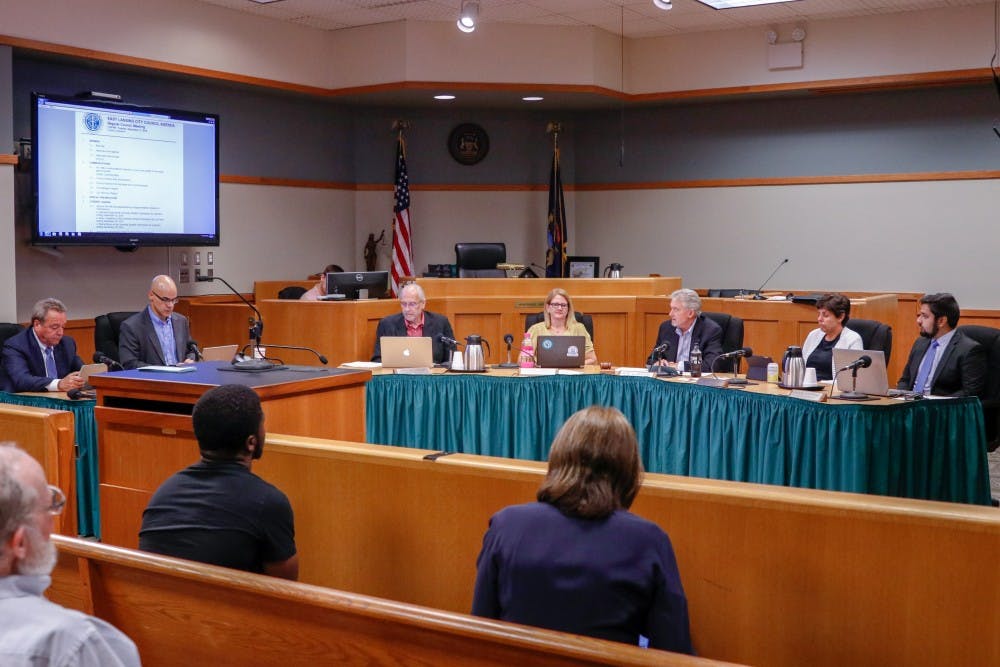 <p>East Lansing City Council meets on Sept. 17, 2019 at the 54B District Court.</p>