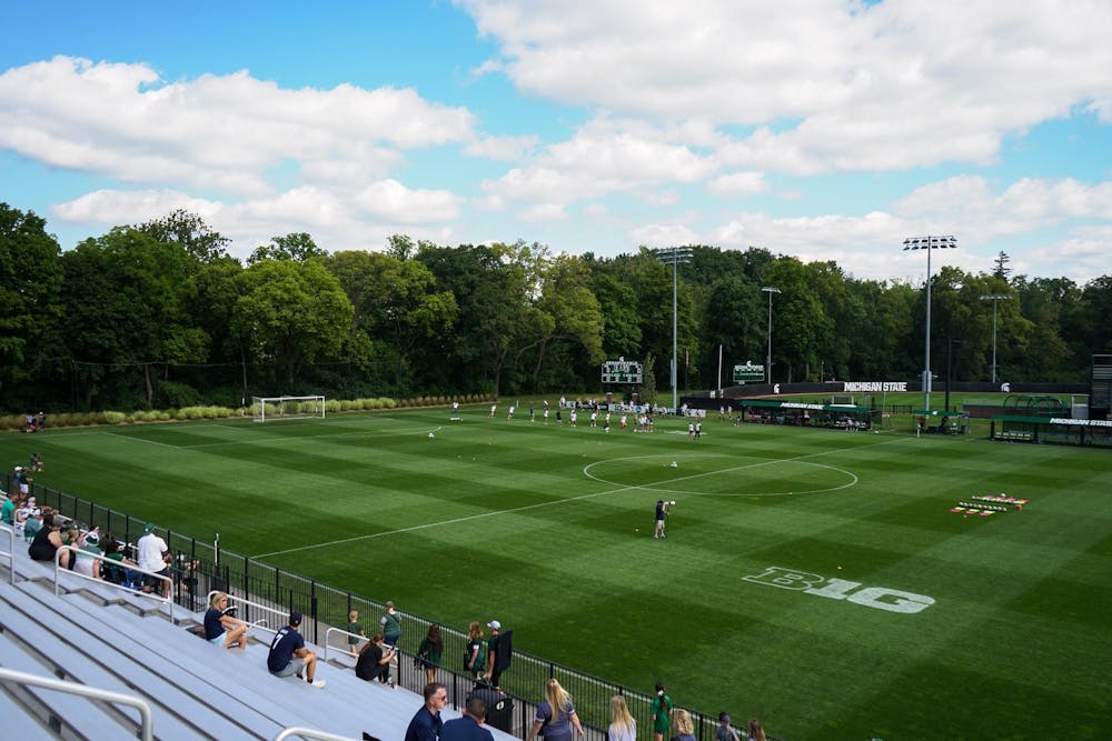 <p>DeMartin Stadium before MSU's women's soccer team takes on Xavier University on Sep. 1, 2024.</p>