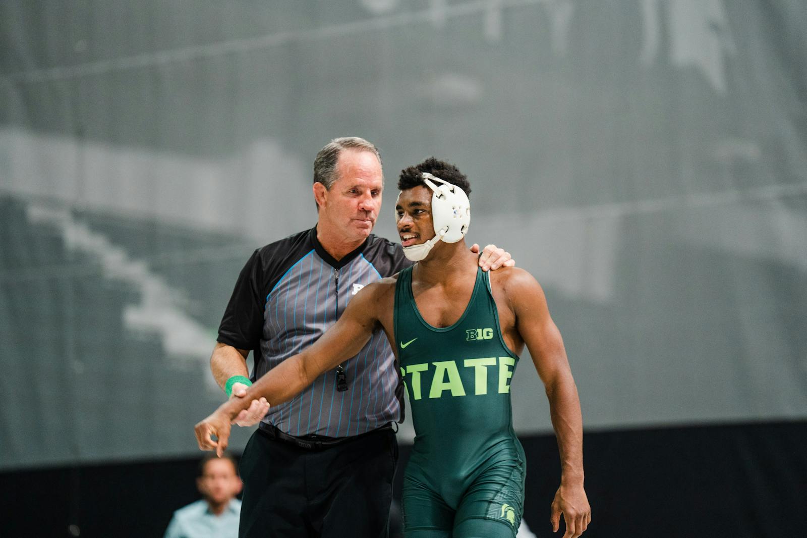 MSU wrestling handles Maryland, earns first conference win of the
