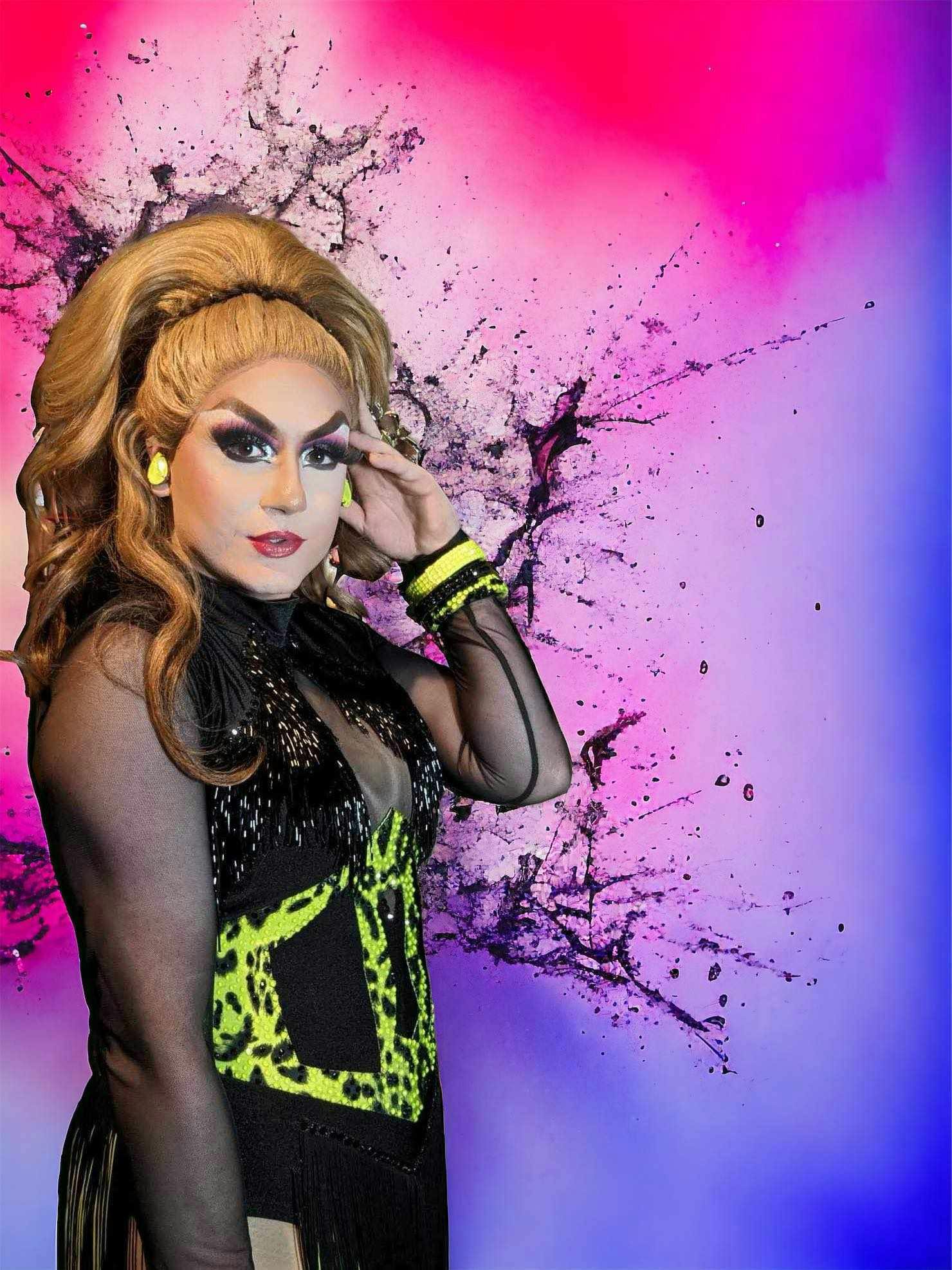 <p>Drag queen, Sapphire Shade, has also been a show director before, which helped her understand both sides of creating a drag event was like. Photo courtesy of Sapphire Shade/Mackenzie Derhammer.</p>