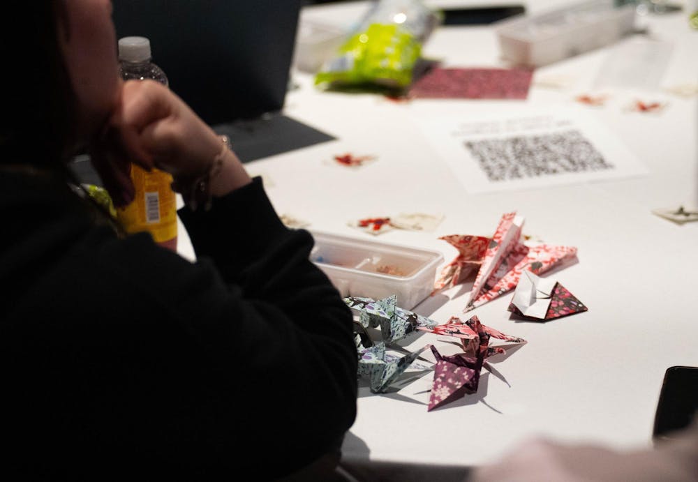 <p>Origami during UAB's "Fold and Film Night" event at the MSU Union in East Lansing, Michigan on Friday, Jan. 30, 2026.</p>