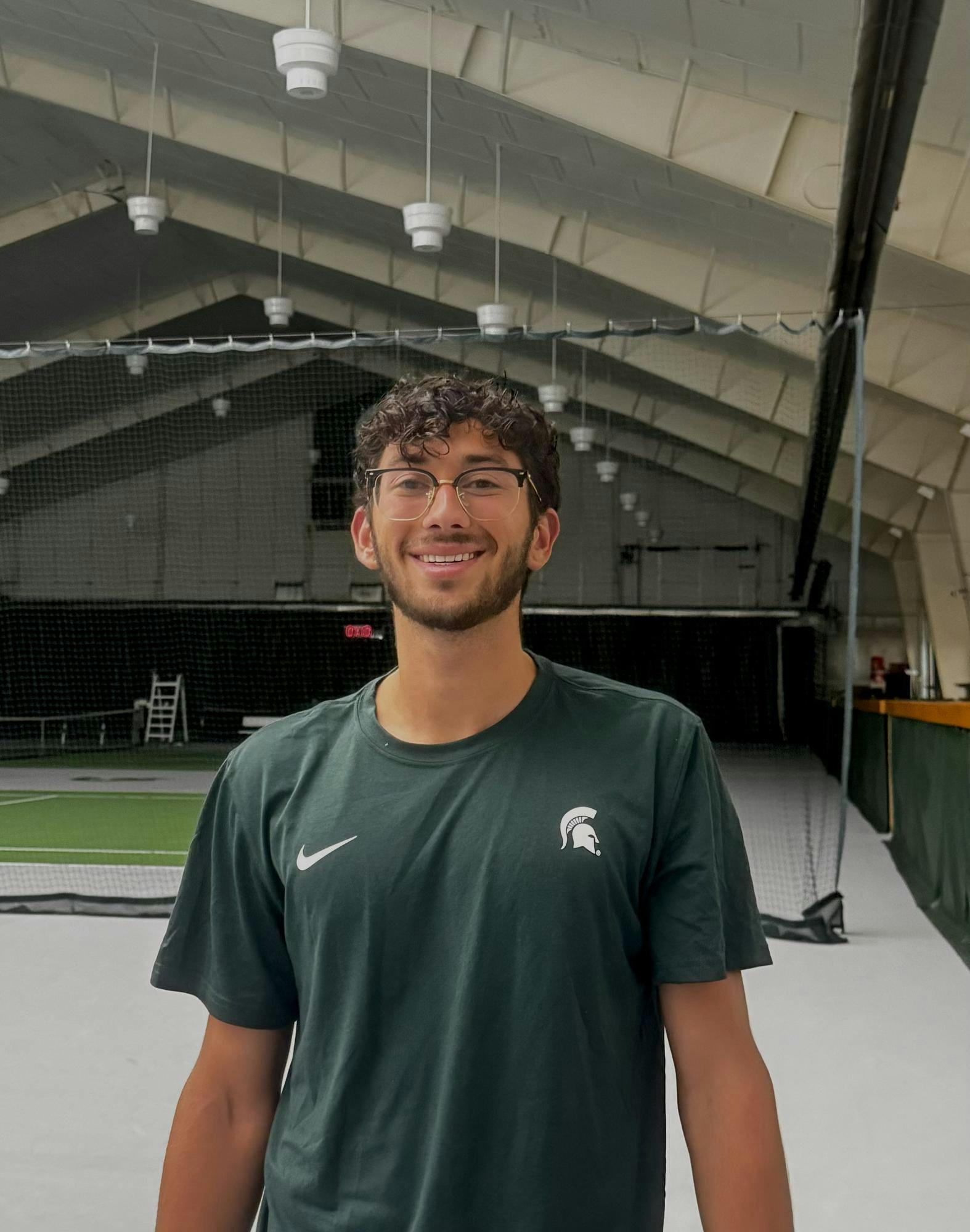 <p>Sophomore Ozan Baris has become the most decorated player in MSU men's tennis history.</p>