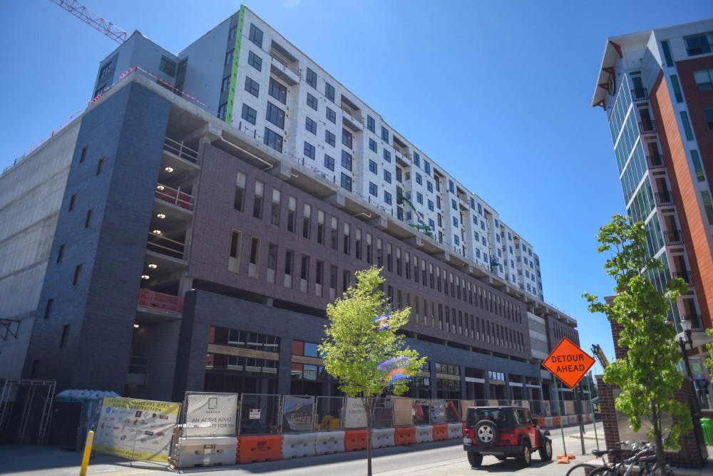 <p>Construction on the corner of M.A.C and Albert Avenues on May 23, 2019.</p>