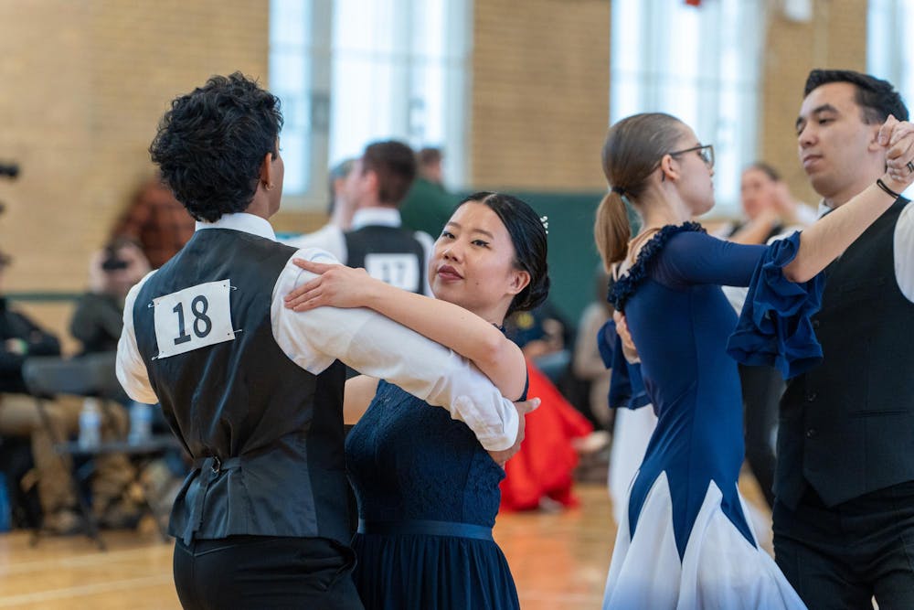 MSU Ballroom dancers perform during the 11th annual Green and White Gala at IM Circle on Jan. 31, 2026.
