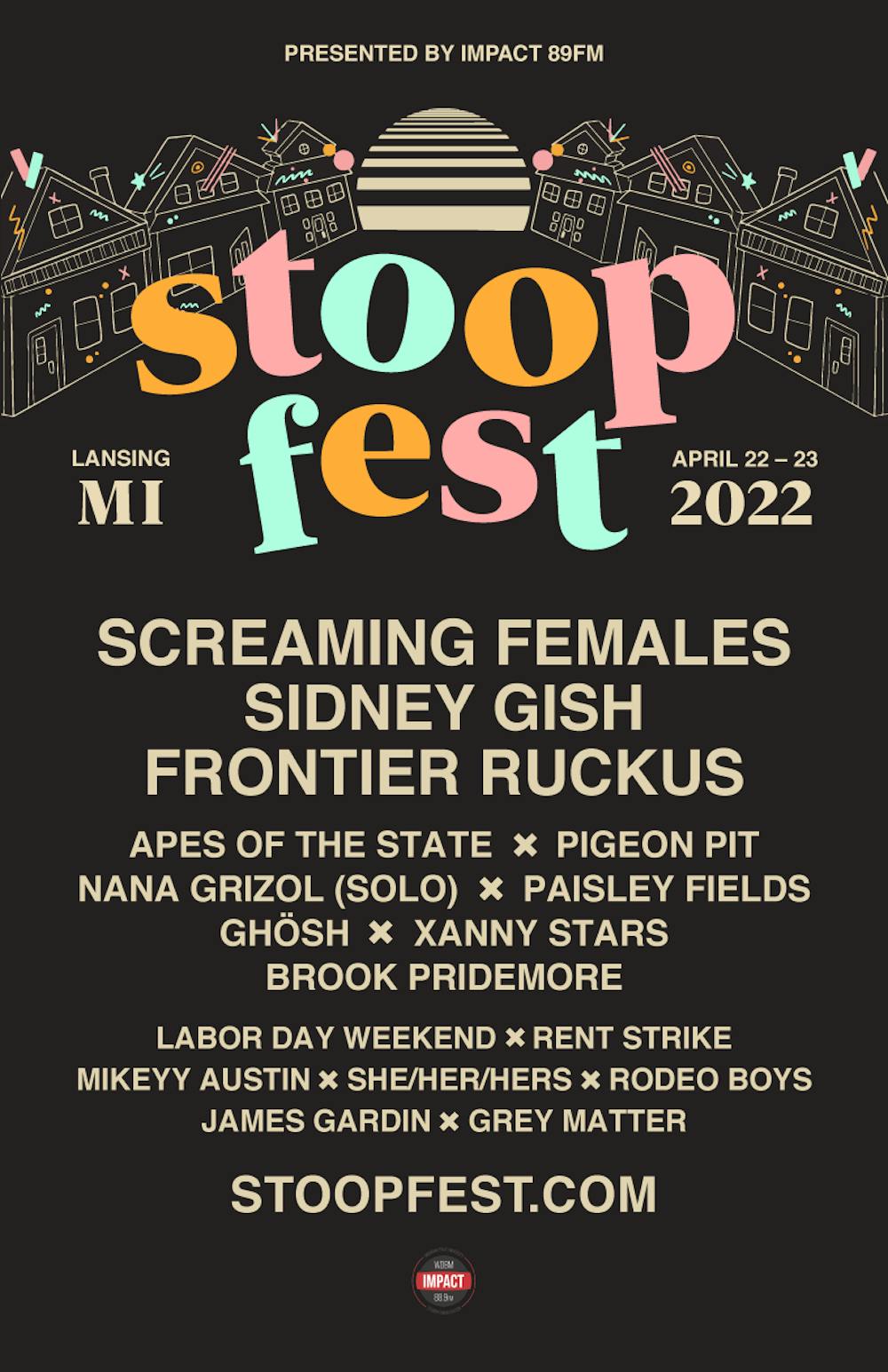 <p>Stoopfest lineup</p>