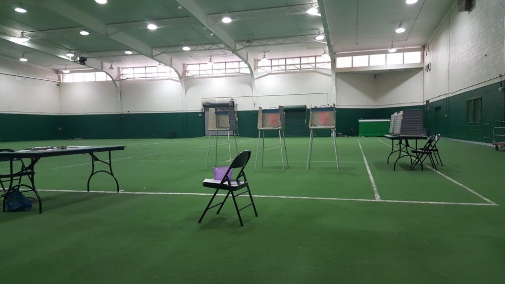 The polling station in Precinct 15 at IM West around 11:30 a.m. on Tuesday, November 7, 2017. 