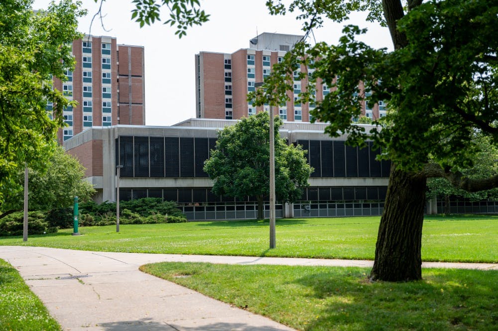 <p>Akers Hall photographed on July 9, 2019.</p>