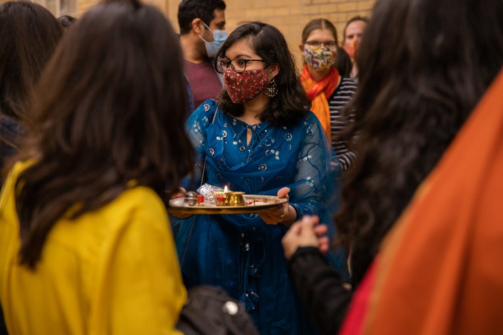 <p>A Diwali celebration was held at IM West Circle on MSU’s campus on Nov. 5, 2021. The event was put on by the Indian Student Organization at MSU in collaboration with the International Students’ Organization. </p>
