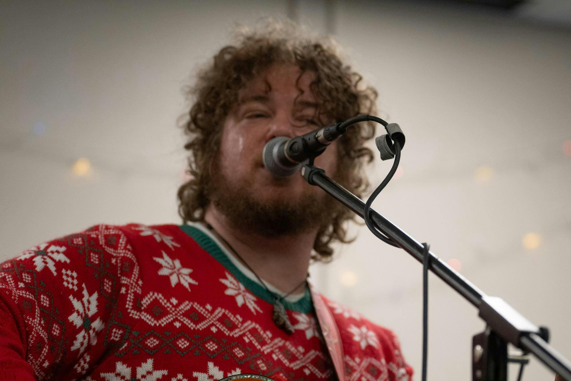 Aaron Johnson and Noel Howland perform at Winter Fest at the East Lansing Hannah Community Center on Dec. 9, 2023.