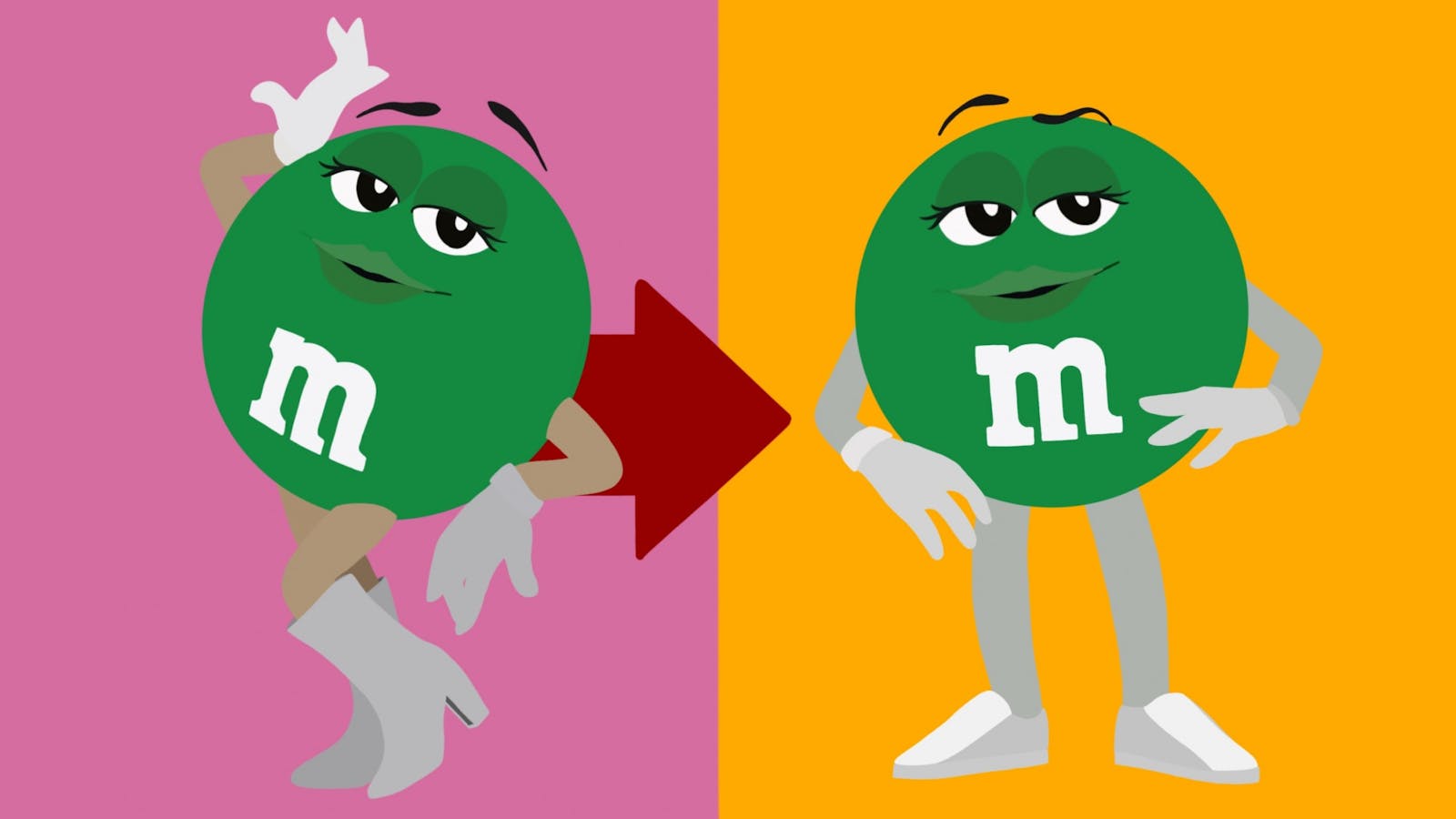 The green and brown M&Ms swap sexy heels for comfier shoes in a brand  makeover - MarketWatch