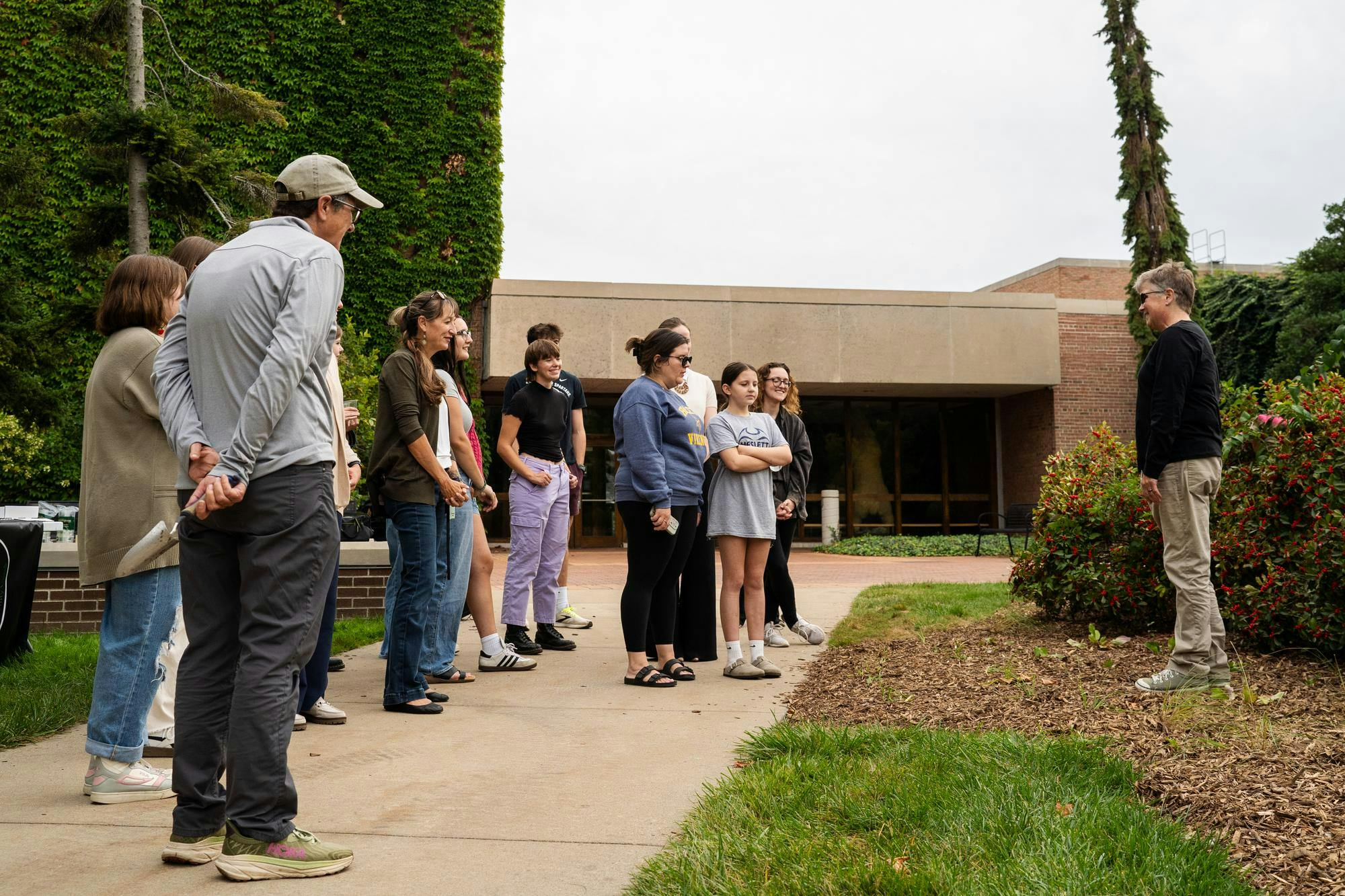 <p>The Environmental Studies and Sustainability United student group hosts the grand opening of their pollinator garden outside the Natural Resources building on Sept. 26, 2024.</p>