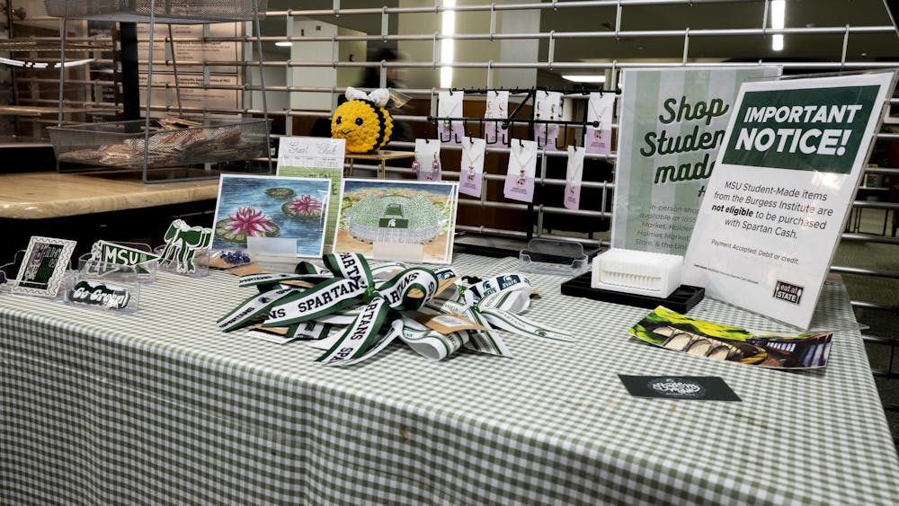 Student Made items sold at the Sparties in the Union on Monday, Dec. 1, 2025.