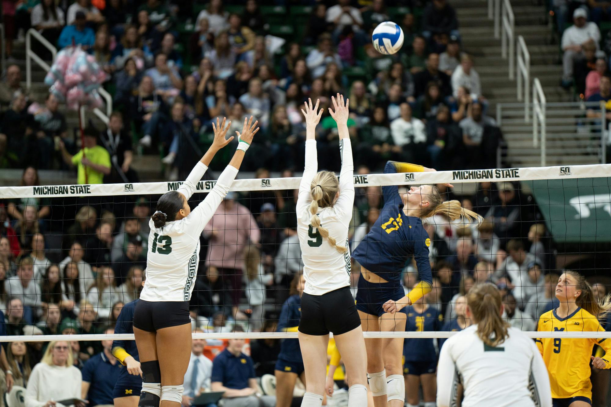 MSU Volleyball Shows Resilience In 3-0 Loss To Michigan During ...