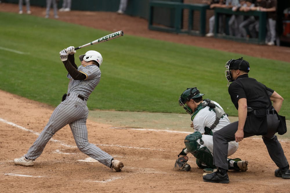 <p>&quot;Strike two!&quot; for the Western Michigan Broncos. The Spartans would end up losing 18-7 on April 13, 2022. </p>